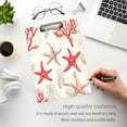thumbnail image 3 of FORMRS Acrylic Clipboard with Low Profile Clip Standard A4 Letter Size, 12.5" x 9", Brown Starfish, 3 of 8