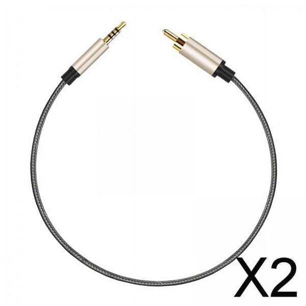 Cable de audio 2x3.5 mm Jack a RCA macho CUTICAT 2 piezas