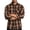 Coffee, variant on Liweisiy Men's Plaid Lapel Shirts Long Sleeve Button Down Long Sleeve Loose Fit Tops Casual Daily Loungewear Coffee L