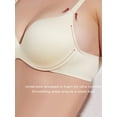 thumbnail image 4 of Deyllo Women's Push Up Bra Underwire Full Coverage Padded Seamless Multiway T Shirt Bra, Beige 38DD, 4 of 5
