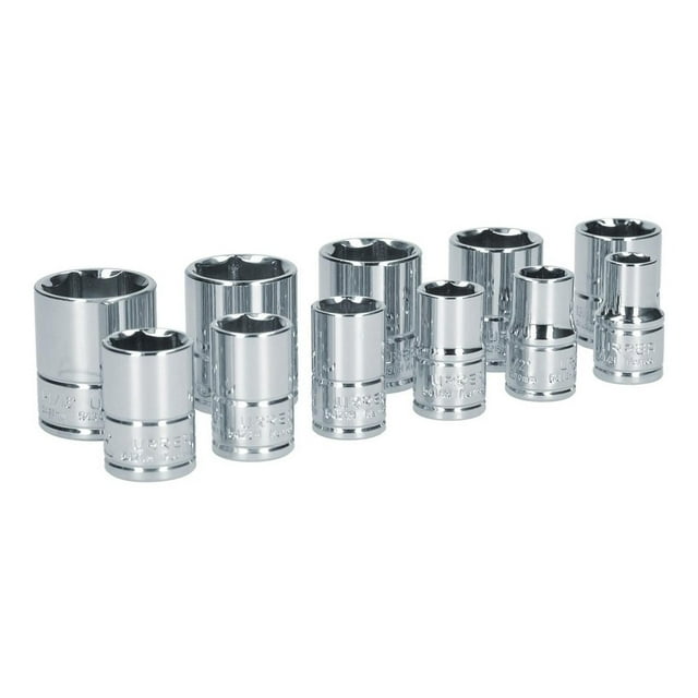 Juego De 11 Dados En Pulgadas Boca 1/2 De 6 Puntas Urrea 54115