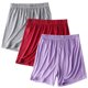 thumbnail image 1 of Puntoco Pantalones cortos de algodón para mujer, 3 piezas, pantalones cortos finos de verano con cintura elástica, pantalones para el hogar, ropa deportiva para exteriores, 1 of 3