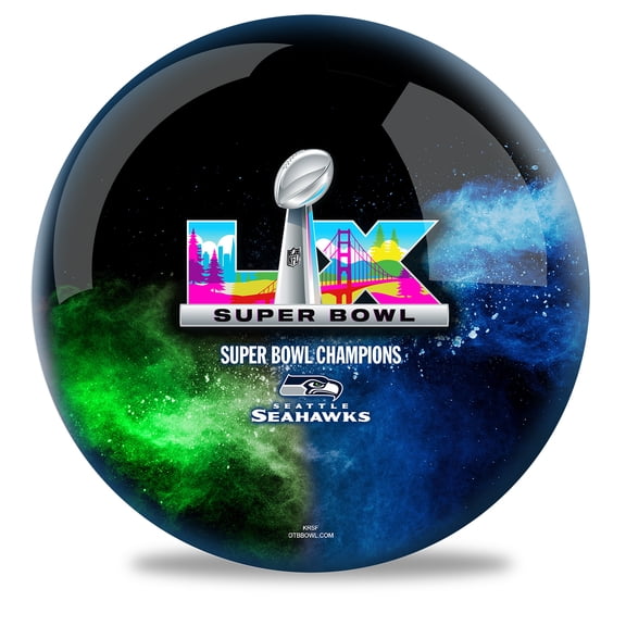 Super Bowl LX Champion Seattle Seahawks Undrilled Bowling Ball