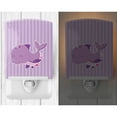 thumbnail image 2 of Caroline's Treasures BB7132CNL Purple Dolphin Ceramic Night Light, Purple, 6x4x3", multicolor, 2 of 2