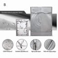 thumbnail image 4 of Washing Machine Cover With Front Openings Waterproof Dust Proof Silver Large Size, 4 of 4