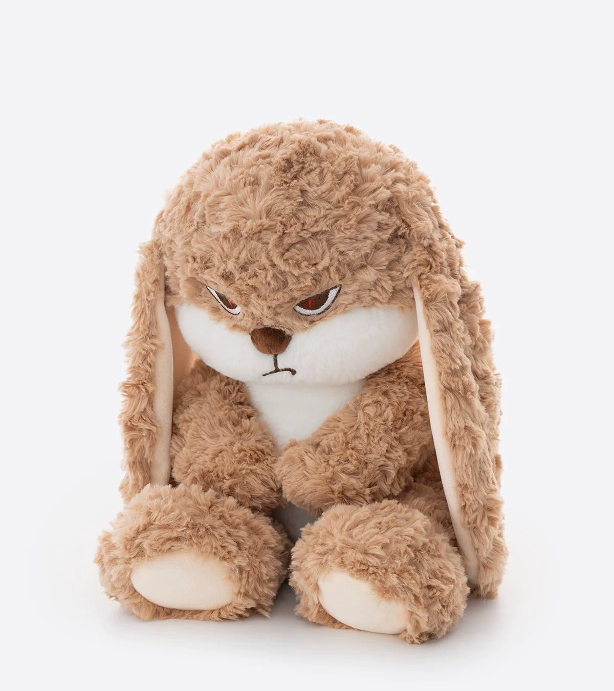 Guvpev 16.9" Grumpy Bunny Stuffed Animal, Soft & Huggable Rabbit Plush Toys for Stress Relief, Graduation, Easter Basket Stuffers Gifts