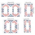 thumbnail image 2 of Yayeee Rocker Switch Wall Plate 3-Gang 6.5"x4.6" Home Decorative Outlet Cover, Mosaic Flowers Pattern, 2 of 6