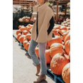thumbnail image 4 of Women's Sleeveless Fleece Vest, Stand Collar Button Down Loose Fit Sherpa Outerwear Gilet, 4 of 5