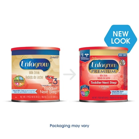 Enfagrow PREMIUM Toddler Next Step Natural Milk Powder, 24 Ounce Can, 4 Count