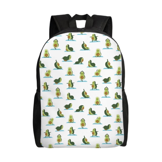 Balery Cute Avocado Yoga Mochila - Mochila Estilosa y Duradera para Laptop de 15 Pulgadas con Tela Oxford Impermeable