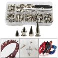 thumbnail image 3 of 80 Pièces Alliage de Zinc Cône Goujons Kit Pointes Rivets Punk Goujon Vis pour Sac Veste d'Artisanat, 3 of 9