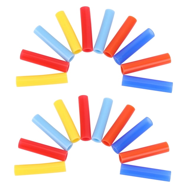 30 Piezas Colores Surtidos Cubierta de Punta de Pajita de Silicona Reutilizable para 0.24 Pulgada 6mm Pajita para Beber de Acero Inoxidable