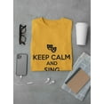 thumbnail image 3 of "Keep Calm And Sing Showtunes" Comedy And Tragedy Masks Image Men Gold T-Shirt, Male Small, 3 of 4