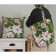 thumbnail image 5 of Soimoi Green Poly Georgette Fabric Leaves & Magnolia Floral Print Sewing Fabric Yard 42 Inch Wide, 5 of 5