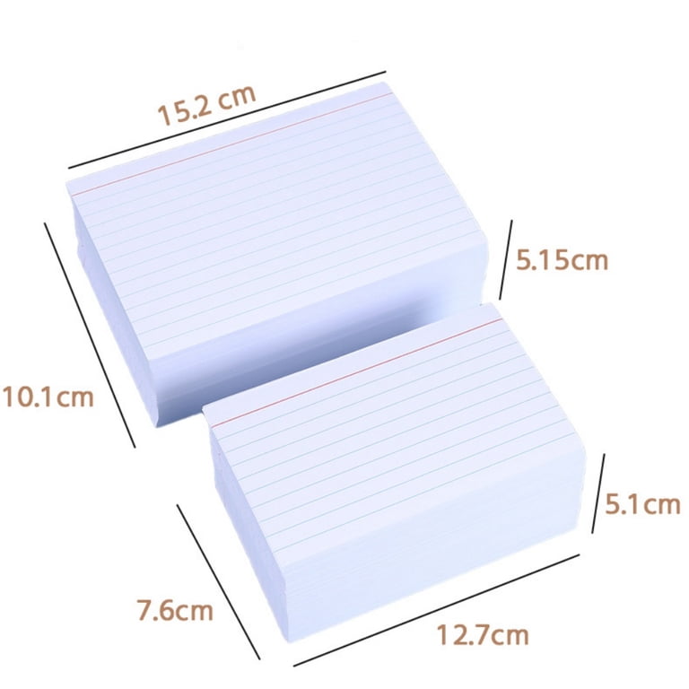 Vicloon Gelijnde indexkaart, pak van 300 5 x 3 inch meerkleurige woordenschatkaarten voor studie en leren, school, kantoor, thuis