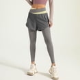 thumbnail image 5 of CAIXIA Women Skirted Full Length Leggings with Pockets,Tennis Skorts Skirts with Leggings Yoga Skorts, 5 of 7