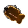 thumbnail image 6 of Noble Gems Rottweiler with Antlers Glass Ornament, 6 of 6
