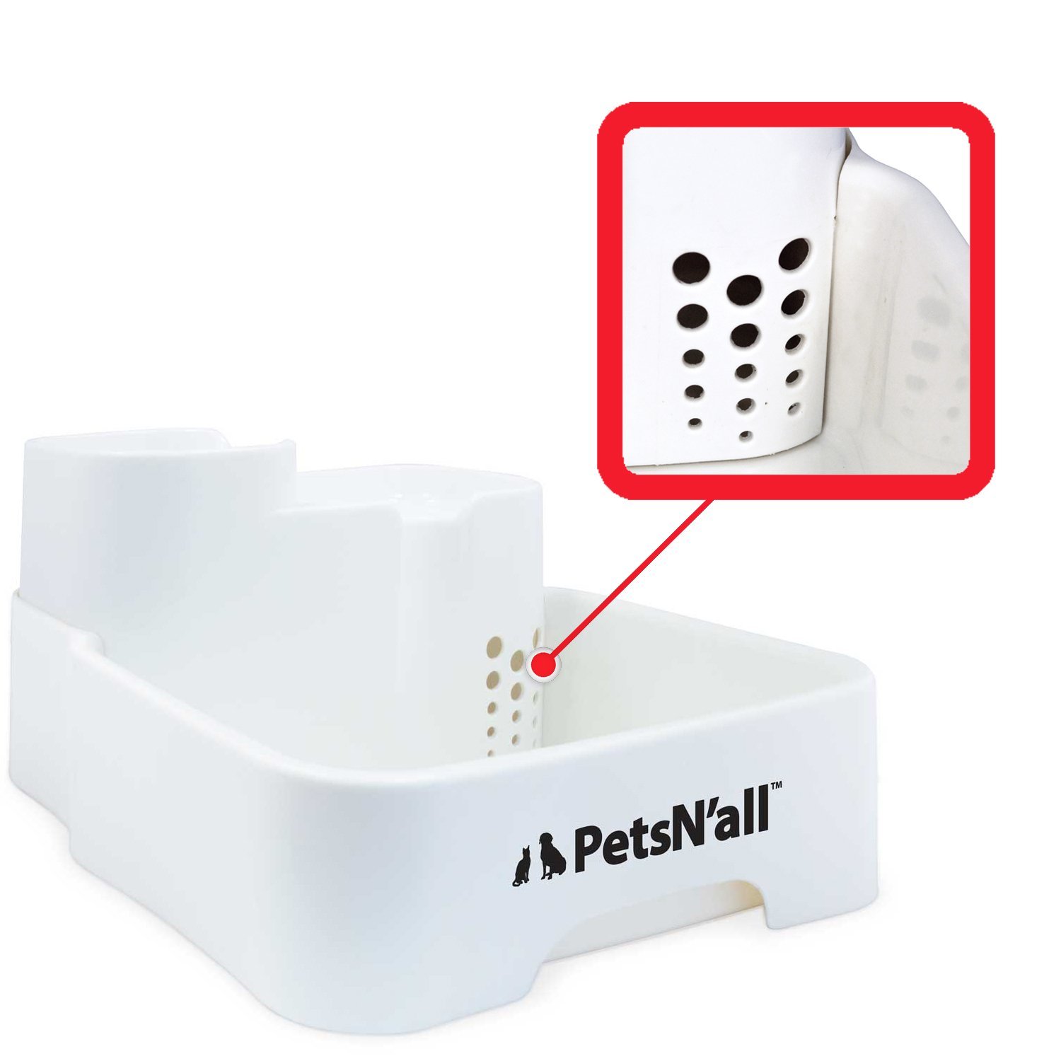 PetsN'all Waterfall Filtration Circulating Dog Bowl