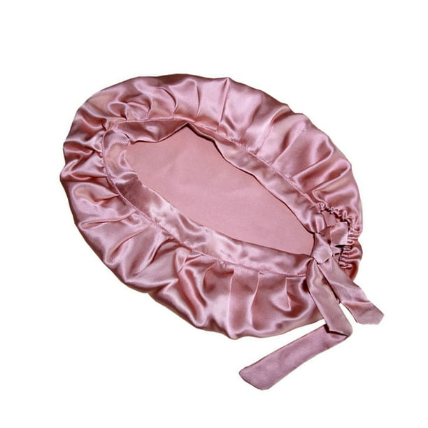Xingzhi Lace-up Mulberry Silk Hat Home Sleeping Cap Elastic