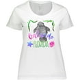 thumbnail image 3 of Inktastic Orlando Florida Cute Swimming Manatee Women's Plus Size T-Shirt, 3 of 5