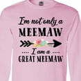thumbnail image 4 of Inktastic I'm Not Only a Meemaw I'm a Great Meemaw with Flowers Long Sleeve T-Shirt, 4 of 5