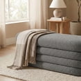 thumbnail image 4 of Gericco Storage Multi-Functional Ottomans, Gray, 49.2 Inch, 4 of 5