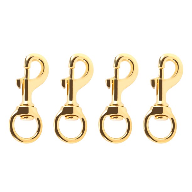 Gneuro Flag Clips for Rope Solid Brass Flagpole Snap Swivel Clasp