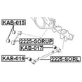 thumbnail image 2 of Febest BUSHING, REAR TRAILING ARM # KAB-016 OEM 55280-3E001, 2 of 2