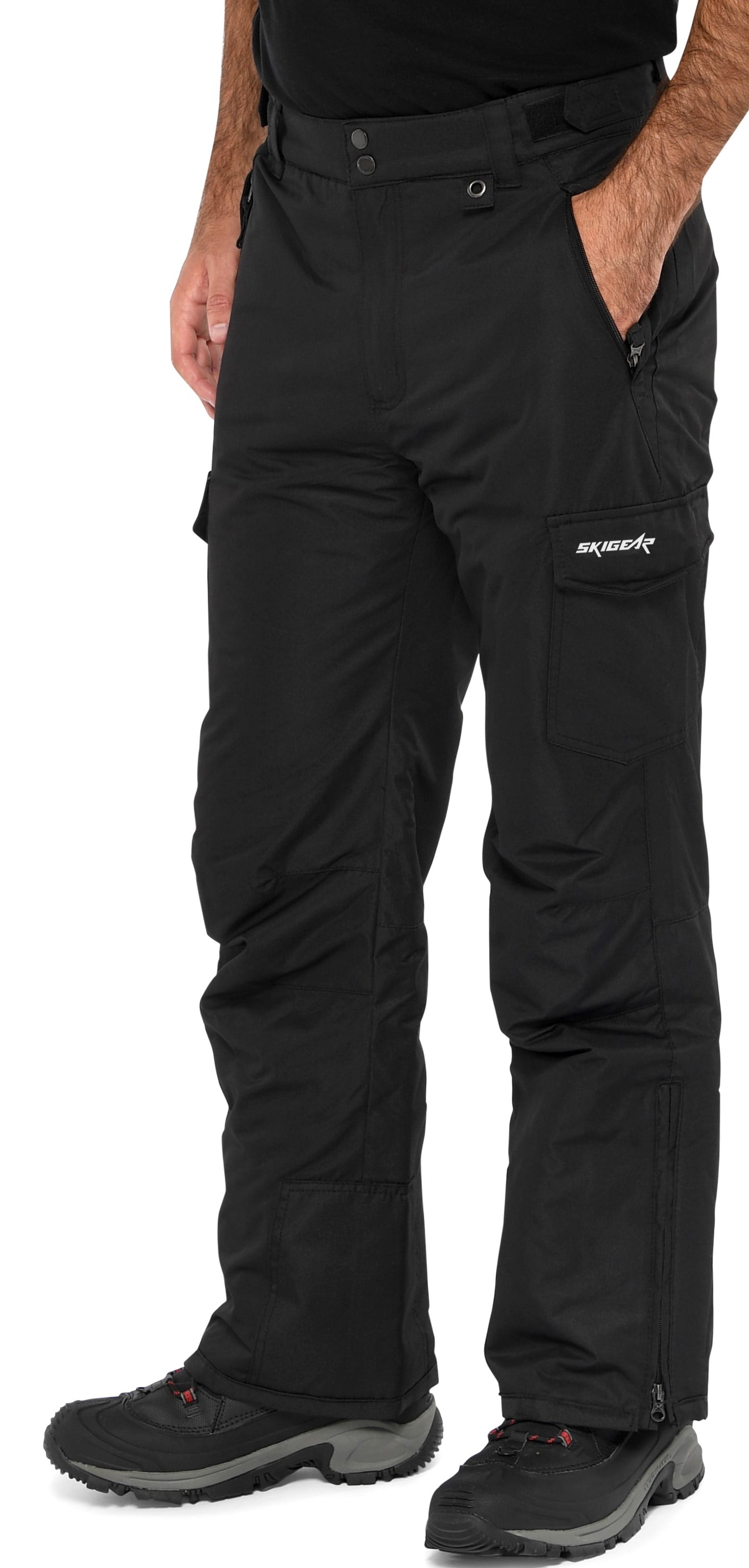 Ski Gear by Arctix Men's Snowsports Cargo Pants - Small, Black 30W x ...