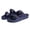 Dark Blue, variant on Women's Men's Comfort Slides Double Buckle Adjustable Rubber Slide Sandals EVA Flat Sandals