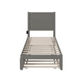 thumbnail image 4 of AFI NoHo 14" Twin Wood Platform Bed Frame with Twin Trundle, Grey, 4 of 7