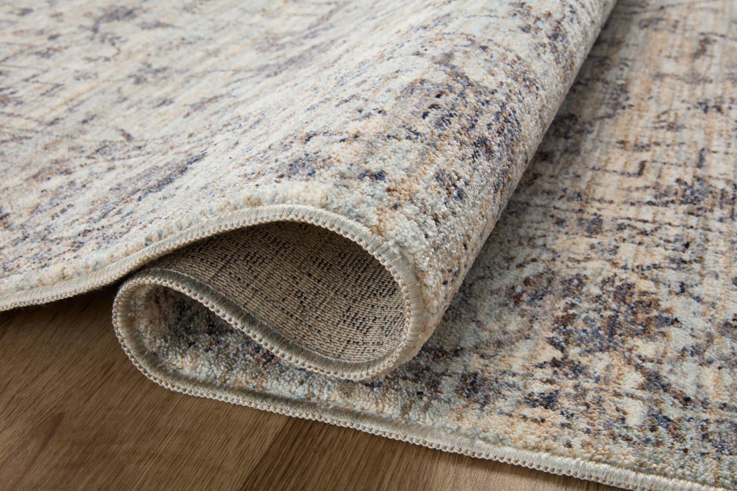 Loloi Sorrento Mist / Charcoal 3'-11" x 3'-11" Round Area Rug