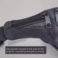 thumbnail image 3 of Home-X Leather Fanny Pack for Women and Men - Multipurpose Genuine Leather Fanny Pack Crossbody Bags for Women - Adjustable Strap Leather Waist Bag for Travel, Hiking, Running and Cycling, 3 of 9