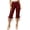 K-Red-capris for women, variant on Hfnxid Women's Cargo Capris High Waisted Tie Side Capris Comfort Lightweight Cropped Trousers Casual Outdoor Pant with Pockets Red XL