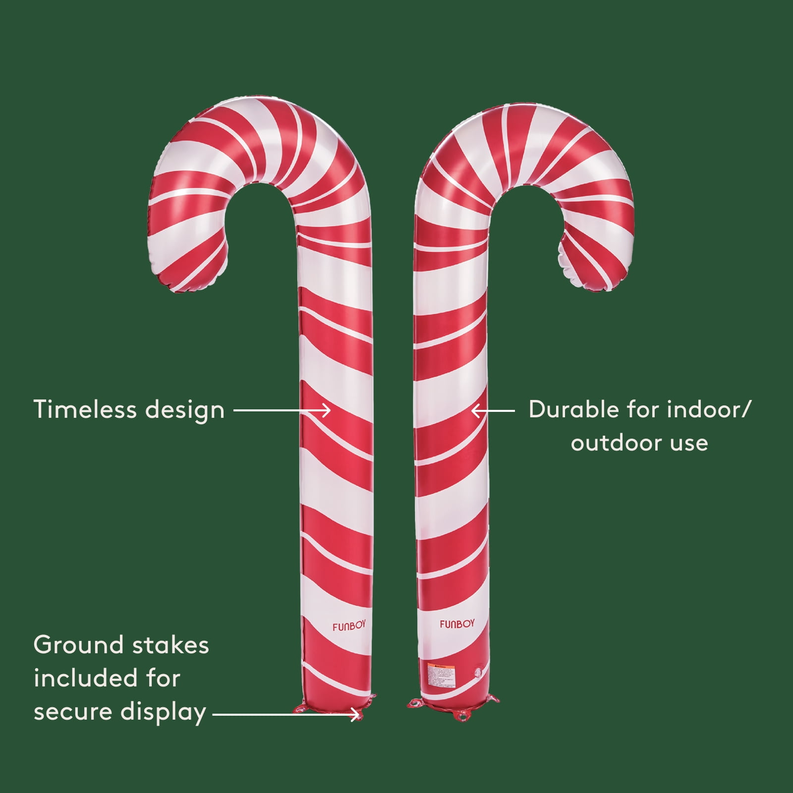 FUNBOY Inflatable Holiday Candy Canes