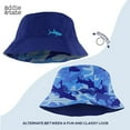 thumbnail image 6 of Addie & Tate Unisex Blue Reversible Bucket Hat for Kids 3-6 Years Old, 6 of 6