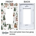 thumbnail image 3 of Yayeee Rocker Switch Wall Plate 1-Gang 4.6"x2.9" Home Decorative Outlet Cover, Brown Christmas House, 3 of 6