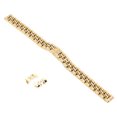 thumbnail image 2 of 10mm AntiRust Stainless Steel Watch Strap Replacement Watch Band Strap Accessory for Watchmaker(Gold ), 2 of 14