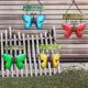 thumbnail image 3 of Letrero de bienvenida de mariposa de metal, decoración de pared para puerta delantera, colgante, corona al aire libre, arte, mariposas de hierro, jardín, pasillo interior, porche,, 3 of 4