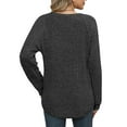 thumbnail image 5 of Ounisa Sweaters for Women Long Sleeve Shirts Crew Neck Sweatshirt Lightweight Casual Tunic Tops, 5 of 5