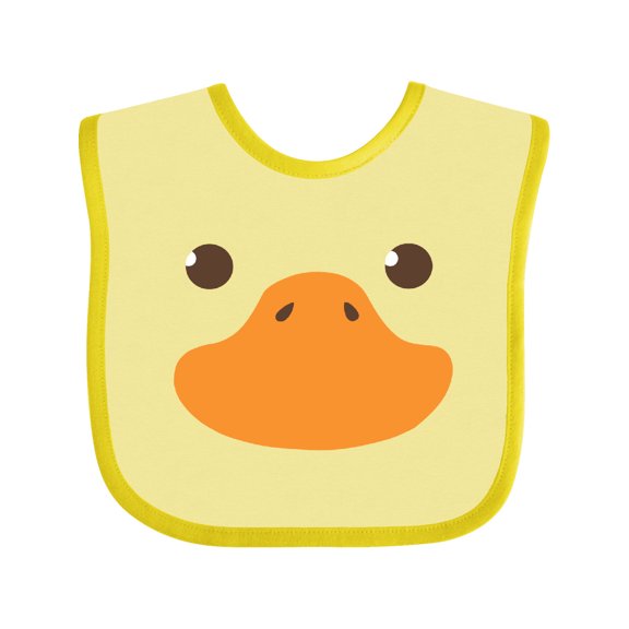 Inktastic Cute Baby Duck Face Boys or Girls Baby Bib