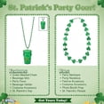thumbnail image 4 of PMU 5 Pcs St. Patrick’s Day Celebration Accessory Bundle Shamrock Hair Clips, St. Pat’s Beads with Glasses, “Kiss Me I’m Irish” Beads & Green Satin Sash, 4 of 8