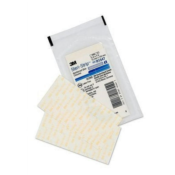 3M Steri-Strip Reinforced Adhesive Skin Closures #R1547- 6 Strips ea pk (10pk)-1/2"x4"