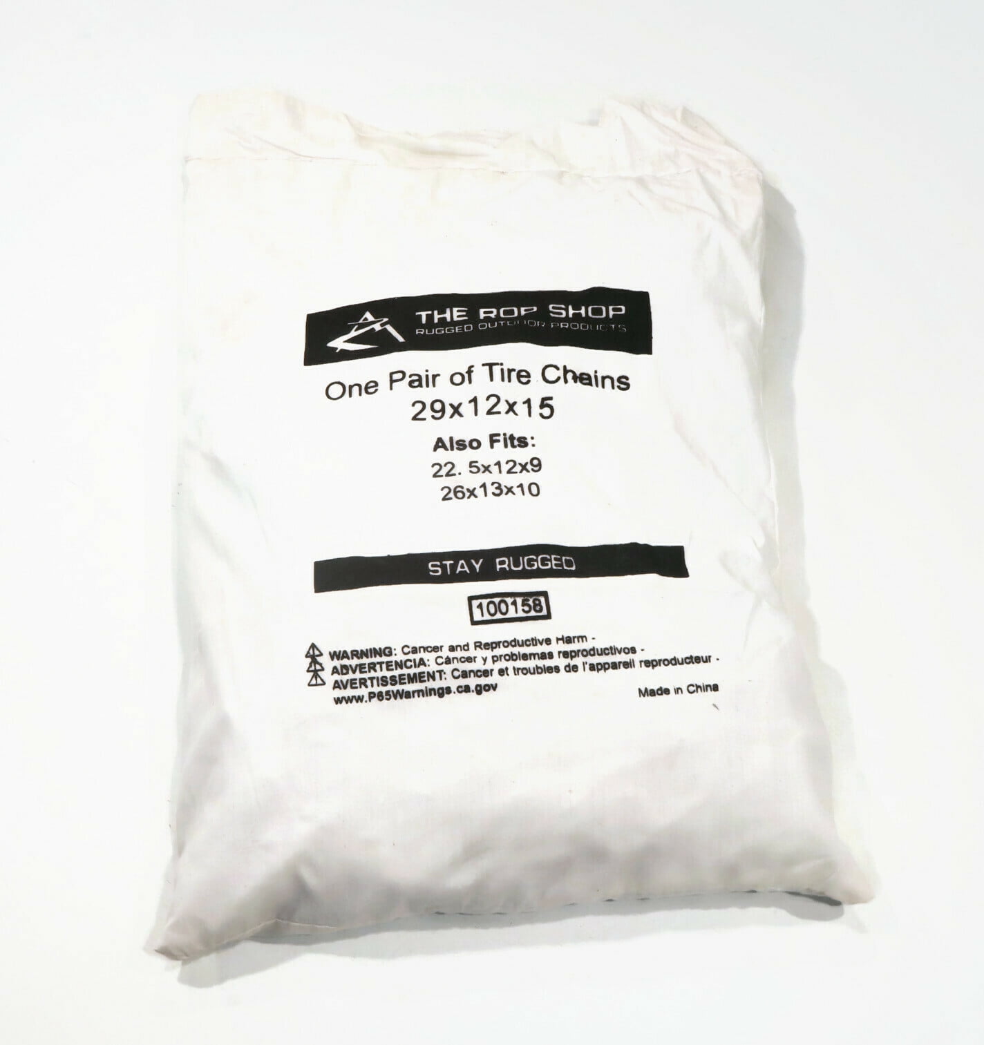 Buy The ROP Shop Pair of 2 Link Tire Chains 22.5x12x9 for CanAm