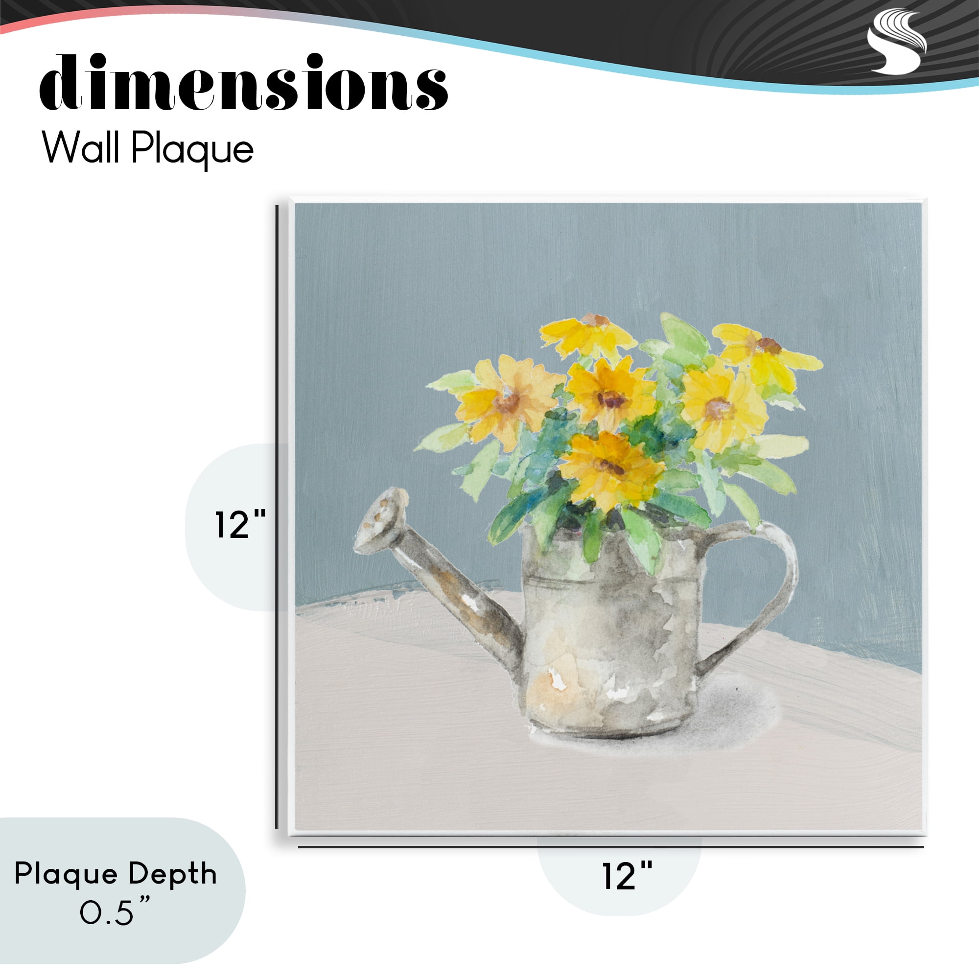 Stupell Industries Daisies in Watering Can Wall Plaque Art, design by Lanie Loreth