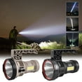 thumbnail image 1 of Fiudx Linterna Lateral Recargable Por Usb, Led Multifunción, Impermeable para Exteriores, Foco Cob Grande, Modos de Luz Ajustables, Función de Emergencia, Diseño Portátil, Ideal para Camping y Sender, 1 of 7