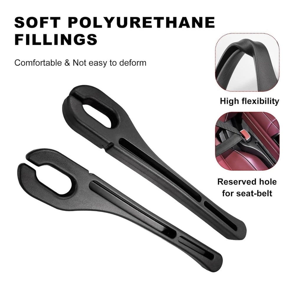2PCS Car Seat Gap Filler Organizer, Car Seat Gap Organizer to Block Falling of Essential Items, Car Side Seat Gap Filler for Car, Universal Car Gap Filler for Cars, SUVs & Trucks - BEIGE