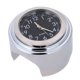 thumbnail image 1 of Universal 7/8" Waterproof Chrome Motorcycle Handlebar Mount Quartz Clock Watch Aluminum Luminous Clock Moto Black Accessorie New, 1 of 1