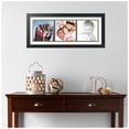 thumbnail image 2 of ArtToFrames Collage Photo Picture Frame with 3 - 7.25x7.25 Openings, Framed in Black with Off White and Black Mats (CDM-3926-66), 2 of 8
