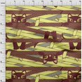 thumbnail image 4 of oneOone Rayon Yellow Fabric Kids Craft Projects Decor Fabric Printed By The Yard 56 Inch Wide, 4 of 4